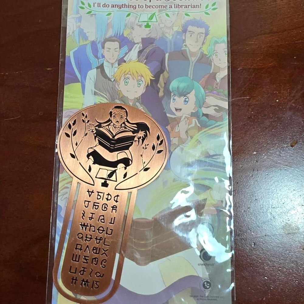 Loot crate Ascendance of a Bookworm Metal bookmark